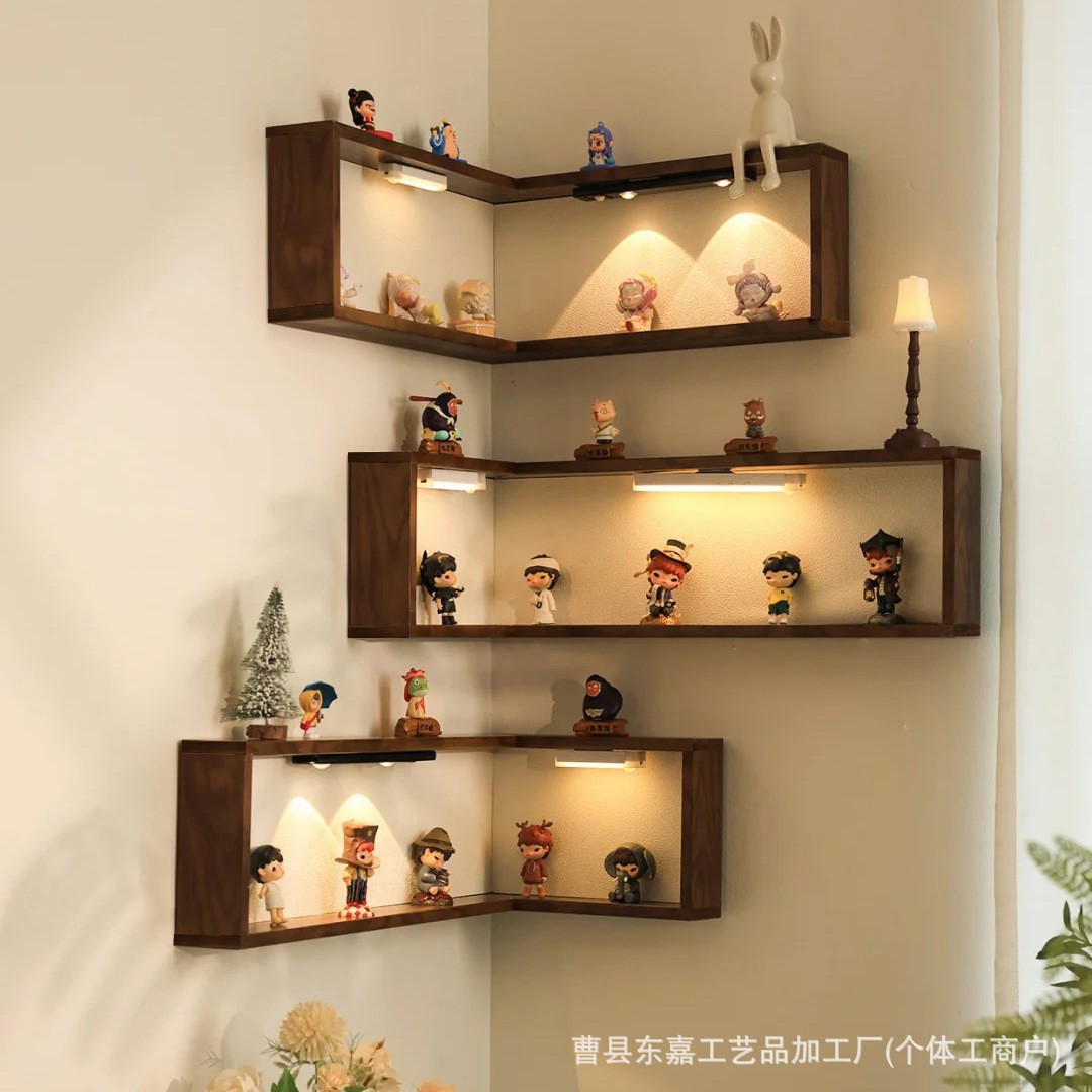 Corner Shelf Wall-Mounted 90-Degree Corner Floating Wall Decoration Living Room Wall Corner Shelf Storage Rack Wholesale
