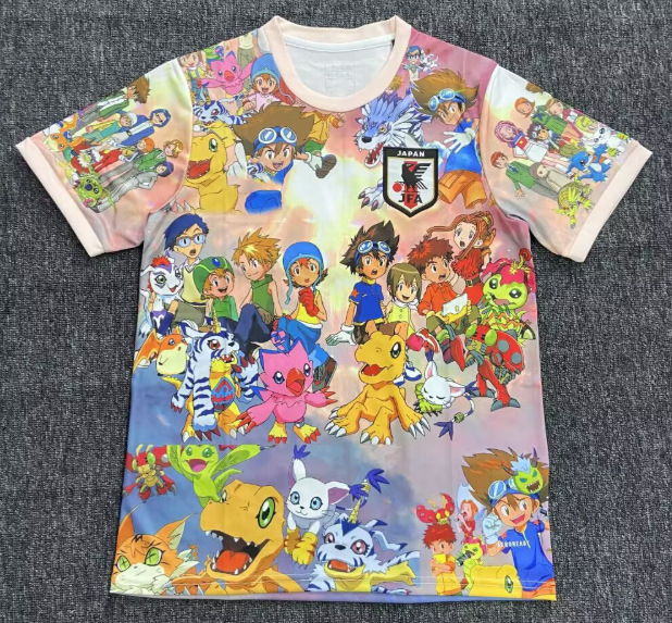 25-26 Nueva camiseta de anime de camiseta japonesa One Piece Samurai Sakura Dragon Ball Uniforme de fútbol transfronterizo de edición especial