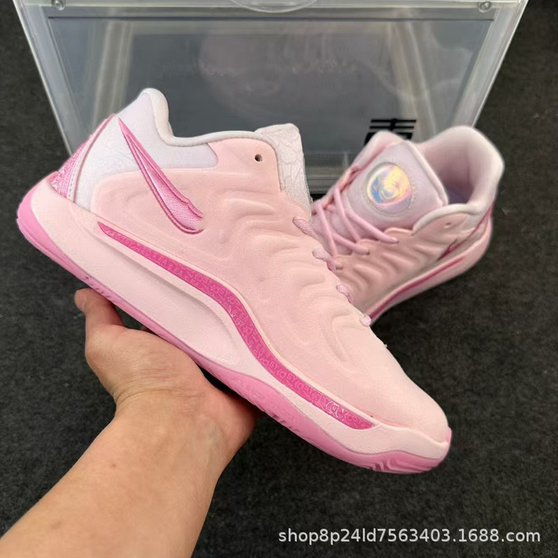 Foreign Trade Shoes Kd17 Men's Basketball Shoes Non-Slip Wear-Resistant Running Shoes Morant Actual Game Shoes Sports Shoes Commuting