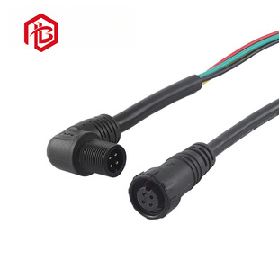 Factory Supply M14 Right Angle Elbow Outdoor Lighting Connector IP68 Waterproof Nylon New Energy Connector