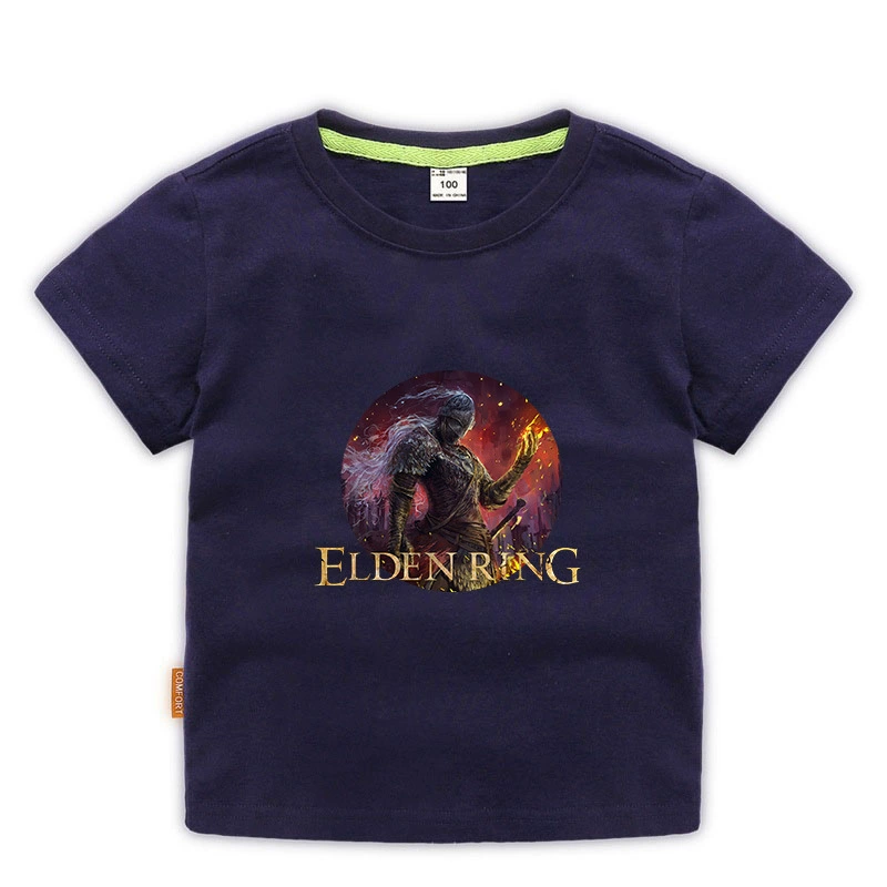 Новая игра ELDEN RING Elden Fasun Dharma Old Master Mid -Seasons Детская футболка с коротким рукавом сентября