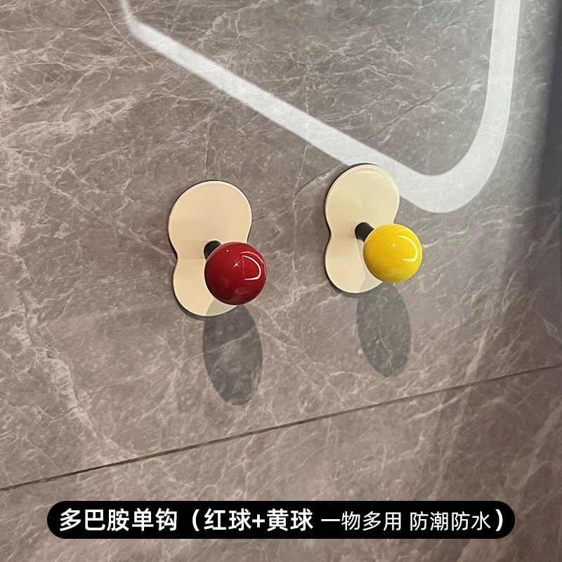 Baño sin perforación, fuerte gancho de viscosa, baño para el hogar, pared creativa, gancho de soporte de carga de almacenamiento de toalla