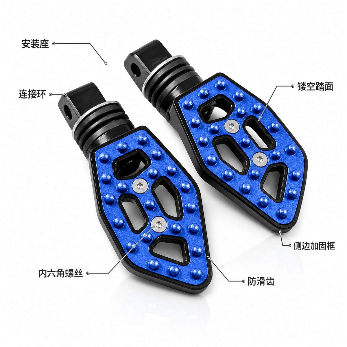 Southeast Asian cross-border motorcycle footrests and pedals for NMAX electric vehicles, CNC aluminum alloy anti-slip modification accessories