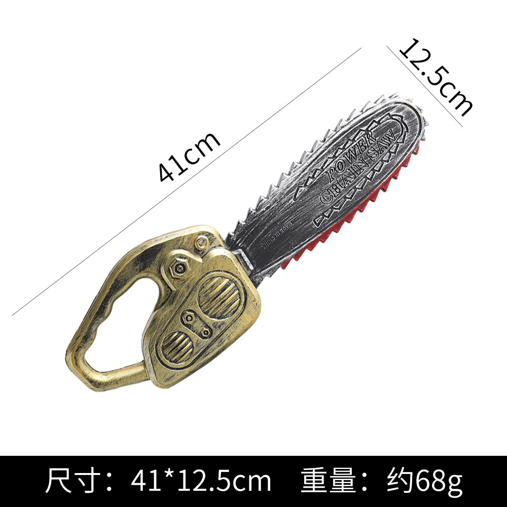 Juguetes de Halloween cuchillos de plástico hachas cosplay props simulación daga suministros de fiesta armas piratas motosierra