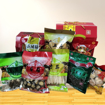 The Lunar New Year Mushroom dried food Big gift bag Special purchases for the Spring Festival Visit relatives and friends Company welfare Tremella Chaxingu Agaricus blazei Antler