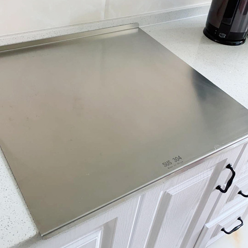 A947 stainless steel 304 chopping board cutting board sink cover thickened size kitchen rolling panel kneading enlarged chopping board