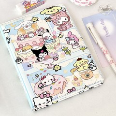 かわいいサンリオノート日系アニメa5ノート高颜値日記帳学生メモ帳カラーページ