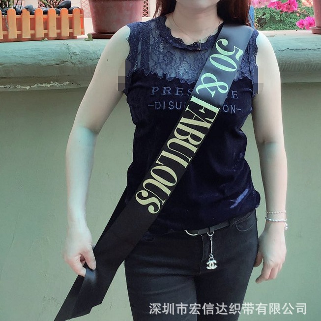 Los fabricantes profesionales orden gilding cinta bienvenida Cinturón correa de hombro del partido Ceremonia de transferencia de cinta longitud de la correa 178cm