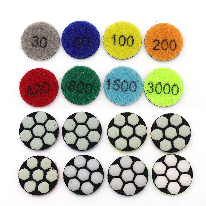 1寸25mm金刚石干磨片 石材大理石花岗岩石英石玻璃抛光片 干磨片