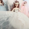 Luxury and exquisite pure white lace embroidery can be removed from the gift bag