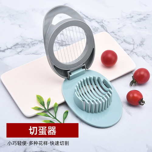 Plastic egg cutter, preserved egg divider, fancy slicer, creative tool egg cutter
