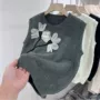 品上圆领无袖立体坎肩