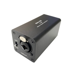 Audio Isolator Noise Reduction DI Grounding Box 6.5mm to Canon/Canon Connector Electric Guitar Audio Interface Live Performance Noise Cancellation