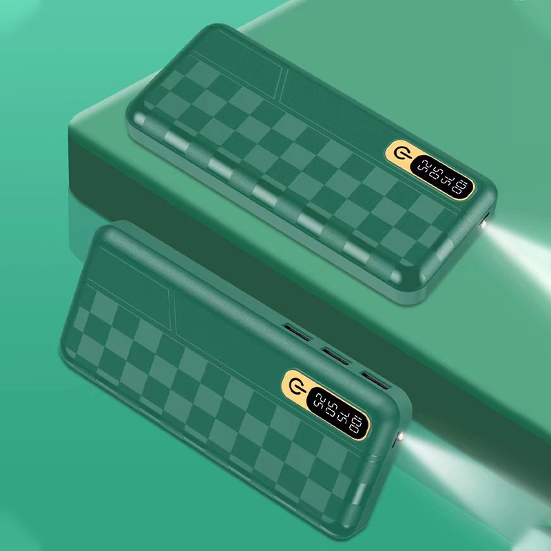 20000 mAh gran capacidad al aire libre portátil tesoro de carga fuente de alimentación móvil de tres entradas pantalla digital LED fabricantes en stock