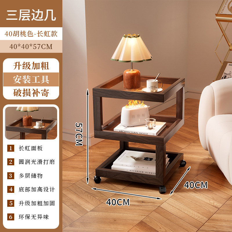 中古小推车几可置物架边几多功能移动折叠小户型客厅沙发家用茶几|undefined