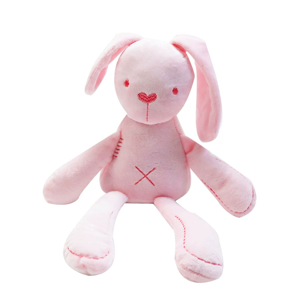Pink soothing rabbit (with glue particles)