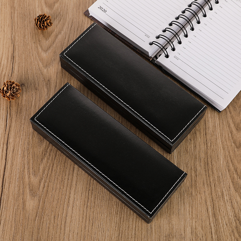 厂家定办公礼品礼盒 金边银边皮盒订logo烫金烫银