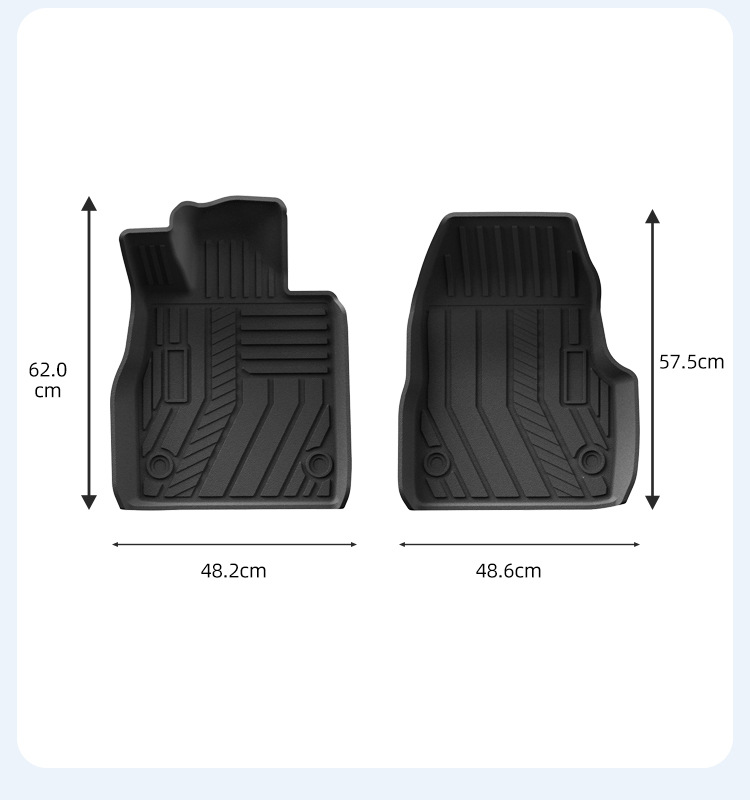 Suitable for 20-24 Models of Chevrolet Corvette Car Floor Mats, Environmentally Friendly Tpe Floor Mats, Trunk Mats