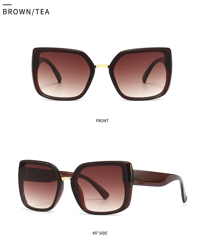 Square Sunglasses For Men Large Frame Retro Modern Style_voghion.com