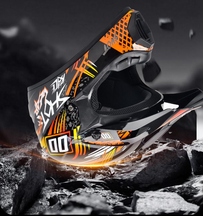 Cross-Border Supply of Dot Motorcycle Helmets, Off-Road Helmets, Mountain Bike Full-Face Helmets, Go-Kart Downhill Bicycle Helmets