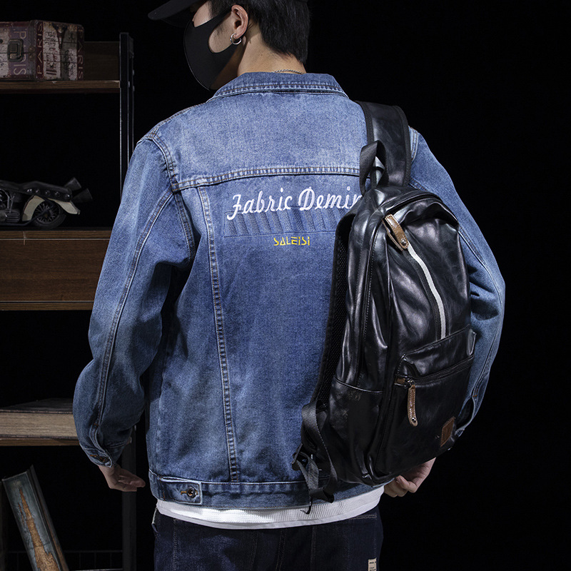 Giacca in denim da uomo di alta qualità 2024 nuova tendenza casual autunno e inverno giacca da uomo alla moda marchio ricamato in denim_voghion.com