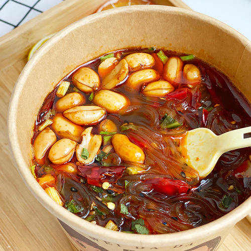 Viedada Sour and Spicy Rice Noodles 136g*6 Packaged in a Whole Carton Sweet Potato Vermicelli Luosifen Leisure Snacks Supply One Piece per Shipment