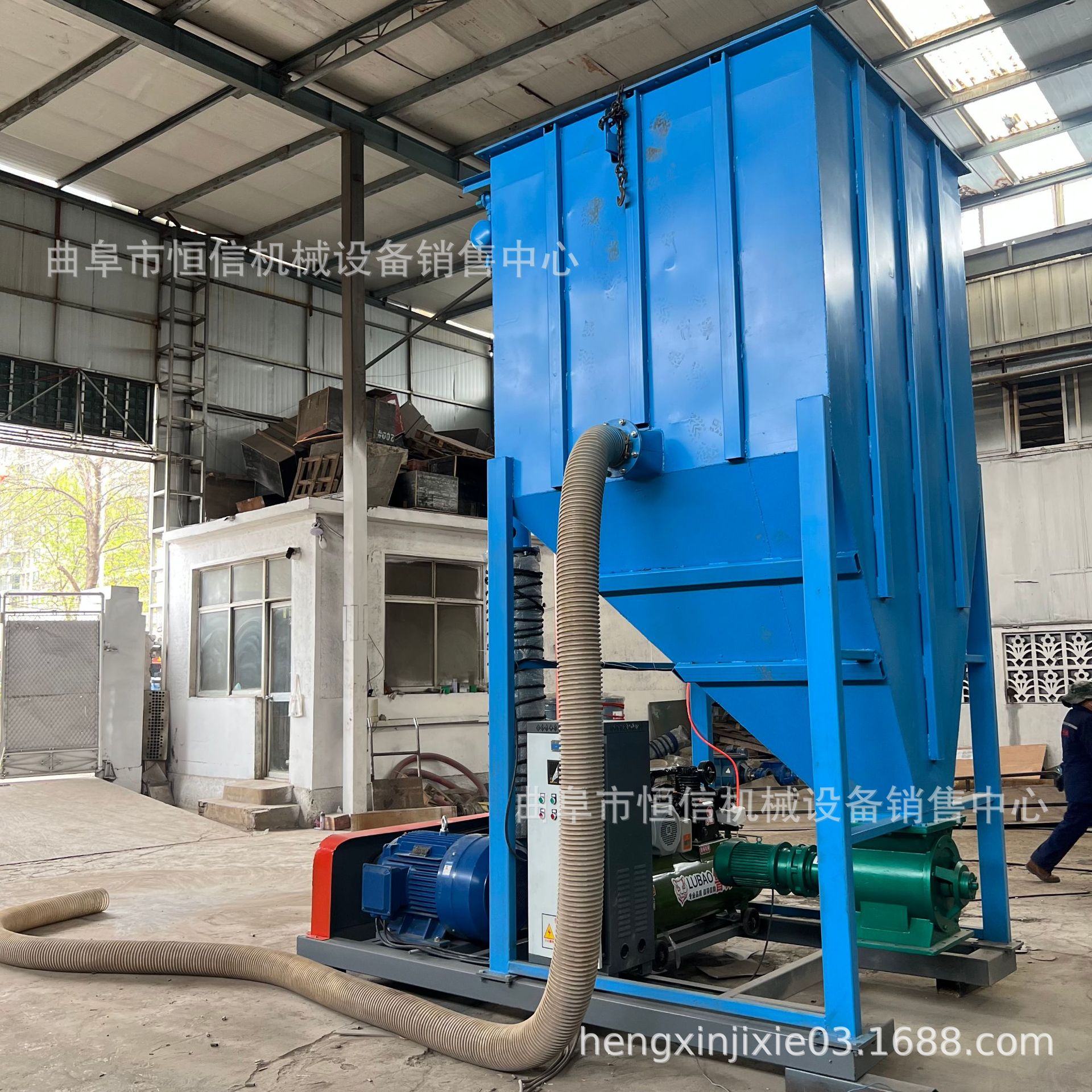 100米库房铝灰铝渣气力吸灰机zcjb 氧化铝粉装吨包气力吸料机直供