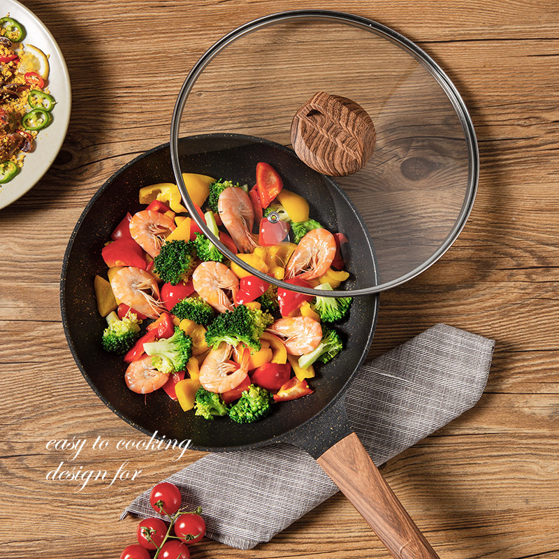 Piedra de arroz antiadherente sartén casera, filete panquequeque panquequeque, horno universal para venta al por mayor transfronterizas