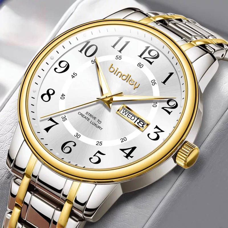2025 New Men's Watch Advanced Sense Digital Old Man Watch Automatic Movement Double Calendar Quartz