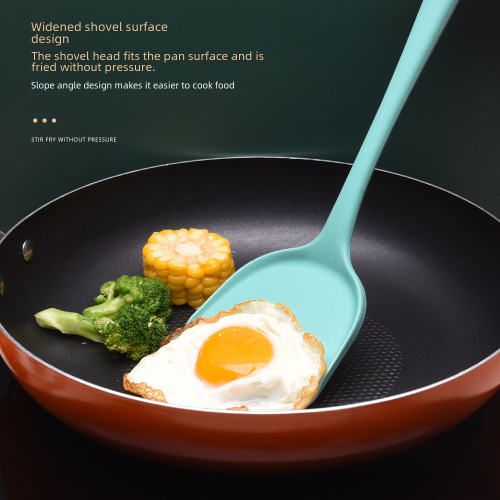 Cross-border Nordic-style silicone kitchenware set of five cooking tools, heat-resistant silicone spatulas and spoons, kitchen tools for home use