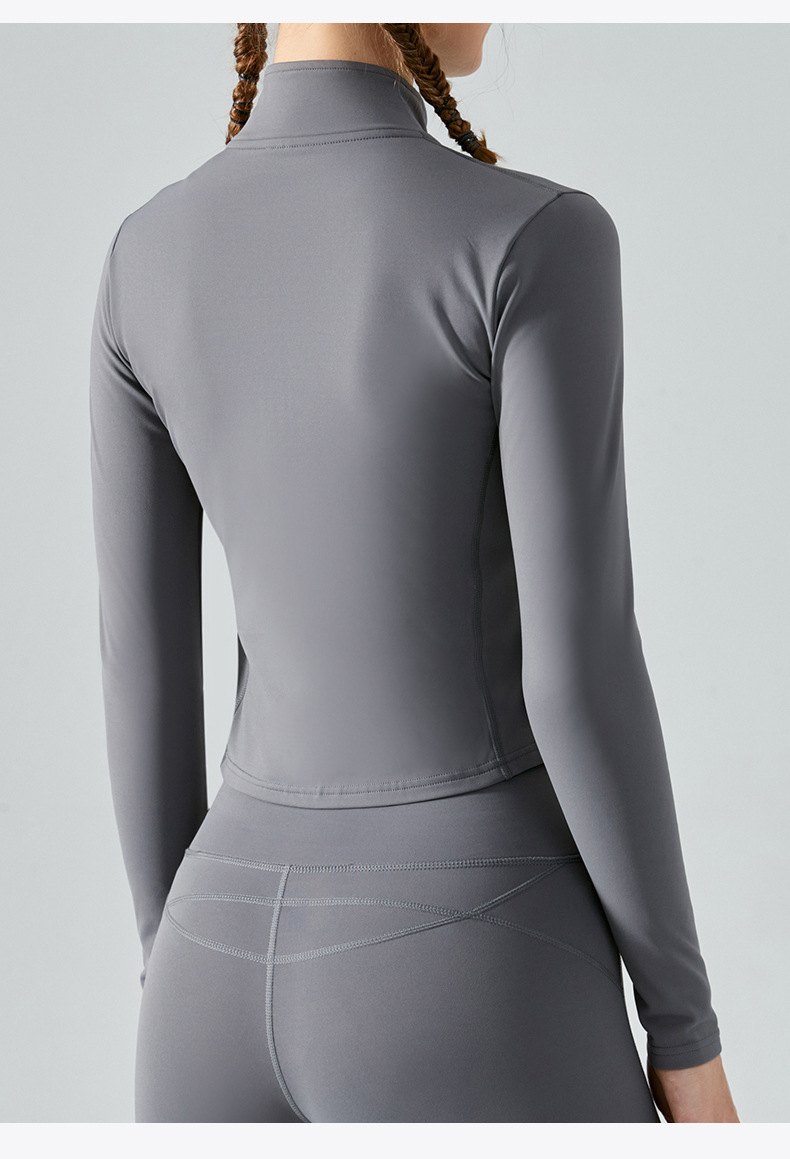 Title 10, Casaco esportivo feminino de yoga com forro de ...