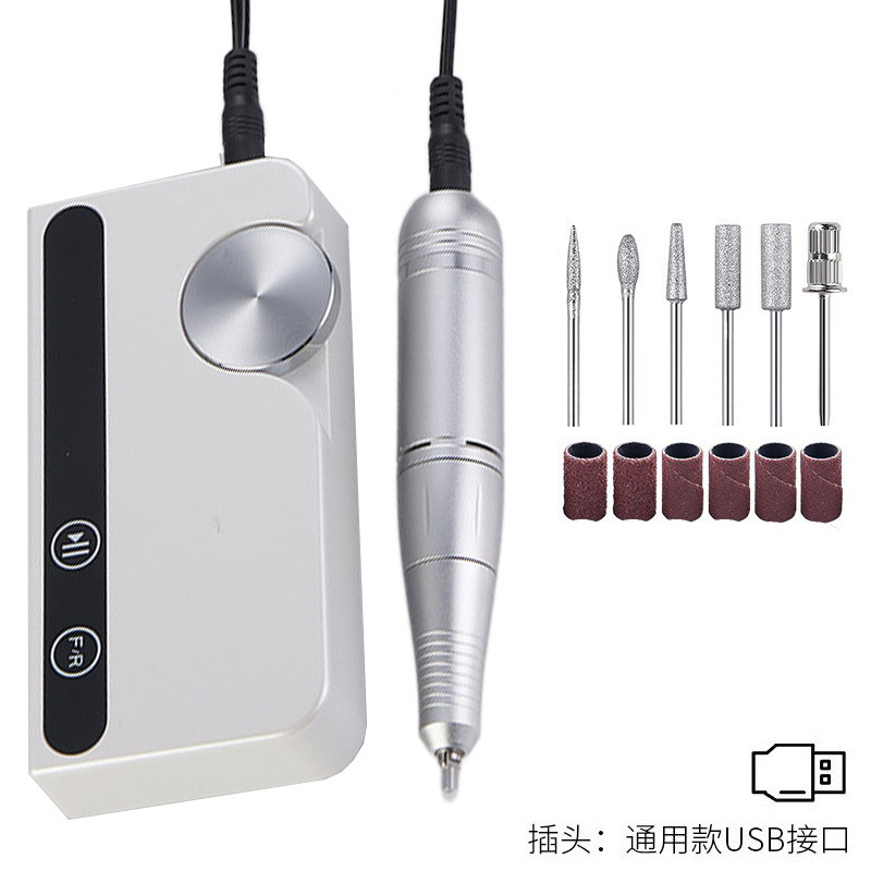 Nuevo amolador de uñas profesional de descarga de uñas 45000 rpm almacenamiento de energía portátil amolador de uñas eléctrico transfronterizo