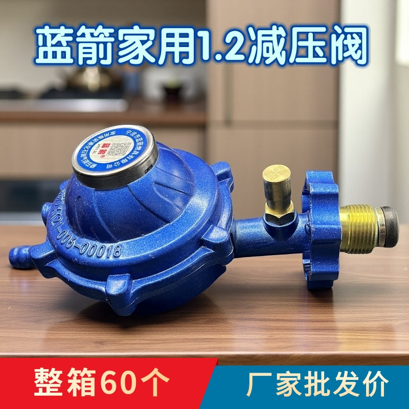 液化气钢瓶减压阀1.2家用猛火阀门不可调新国标阀整箱自闭防泄漏