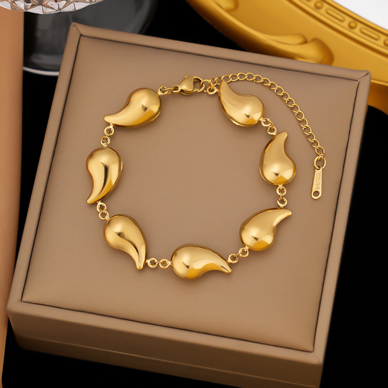クロスボーダー東莞チタン鋼ジュエリー色褪せない新しい日本と韓国のアクセサリーブレスレット女性用 18K ゴールドファッションライト高級ハイエンド|undefined