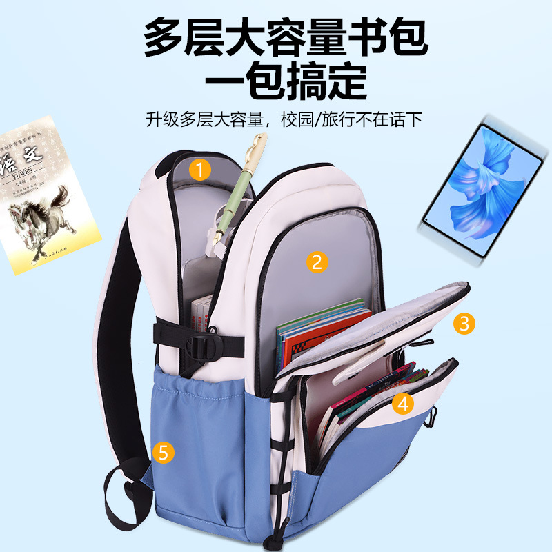 Mochila para estudiantes de secundaria, mochila para estudiantes de secundaria, 2026 nueva mochila de viaje para niños, mochila