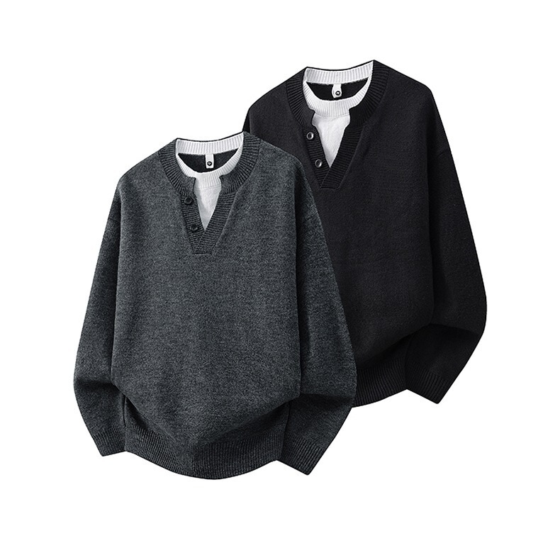 Autumn and Winter American Lazy Style Men's Knitted Sweaters, Trendy Men's Casual Designers, Loose Internet Celebrities, Handsome and Versatile