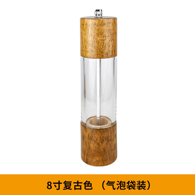 アクリル胡椒研磨器手動現磨胡椒粉塩神器海塩サンショウ黒胡椒粒研磨瓶|undefined