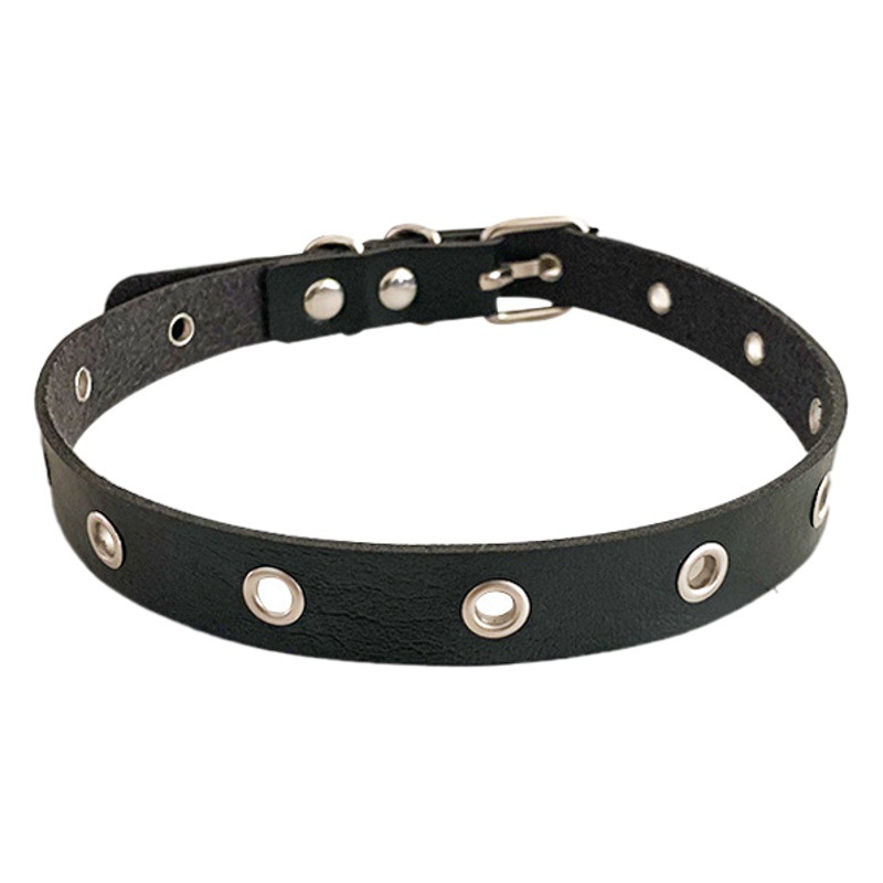 European and American punk style personality nail collar jewelry neck strap clavicle chain fashion non-perforated necklace bracelet dual-purpose