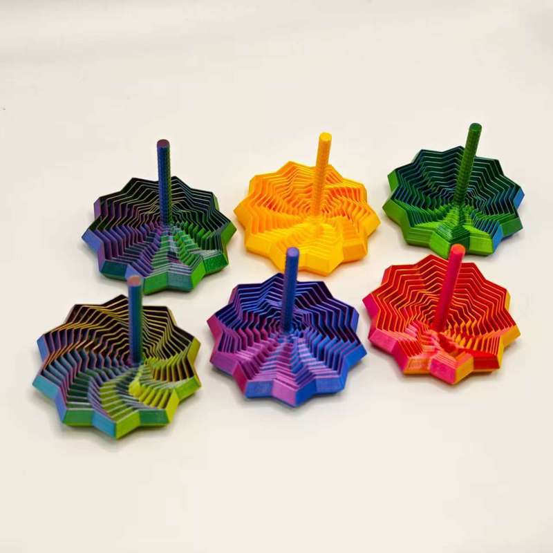 3d打印带手柄十边形指尖解压舒缓玩具ExpandedSensoryFidget Star|undefined