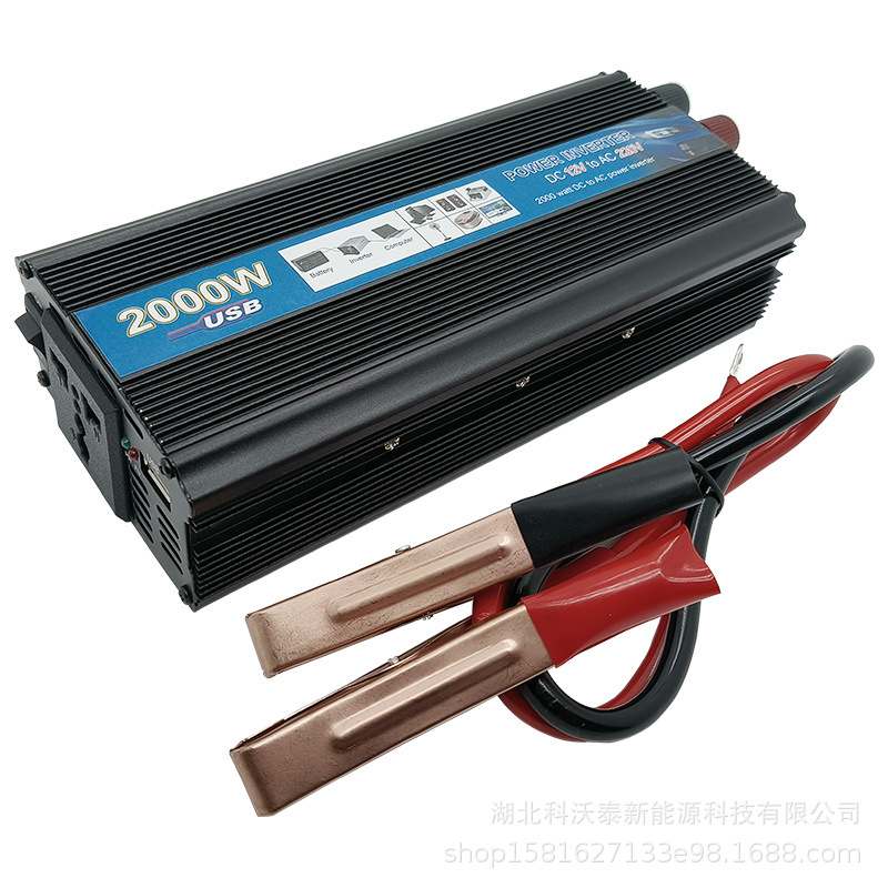 Inversor de Corriente para Automóvil Solar de Onda Sinusoidal Modificada de Alta Potencia de 12V a 220V, 500W1000W2000W, de Fábrica