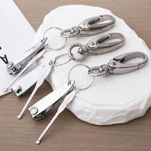 钥匙扣带指甲刀耳勺三件套修甲刀美甲刀指甲钳钥匙扣一二元店货源