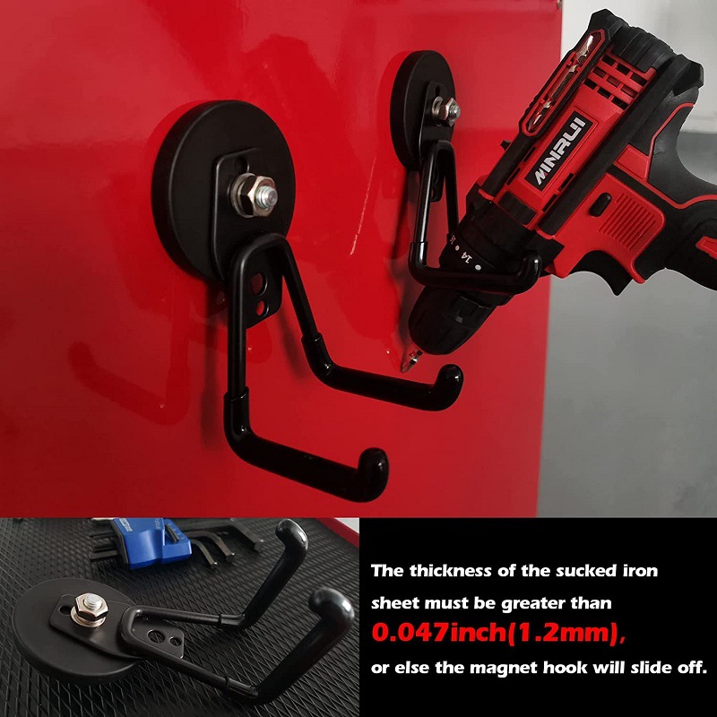 Cruz-frontera especial imán gancho de garaje-almacén libre almacenamiento herramienta gancho hierro Garland puerta gancho fuerte imán palo