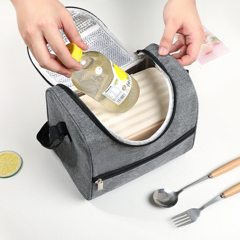 Bolsa de almuerzo portátil simple, bolsa de aislamiento de gran capacidad, bolsas de hielo para picnic, bolsas de almuerzo para llevar al trabajo y la escuela, explosivos transfronterizos.