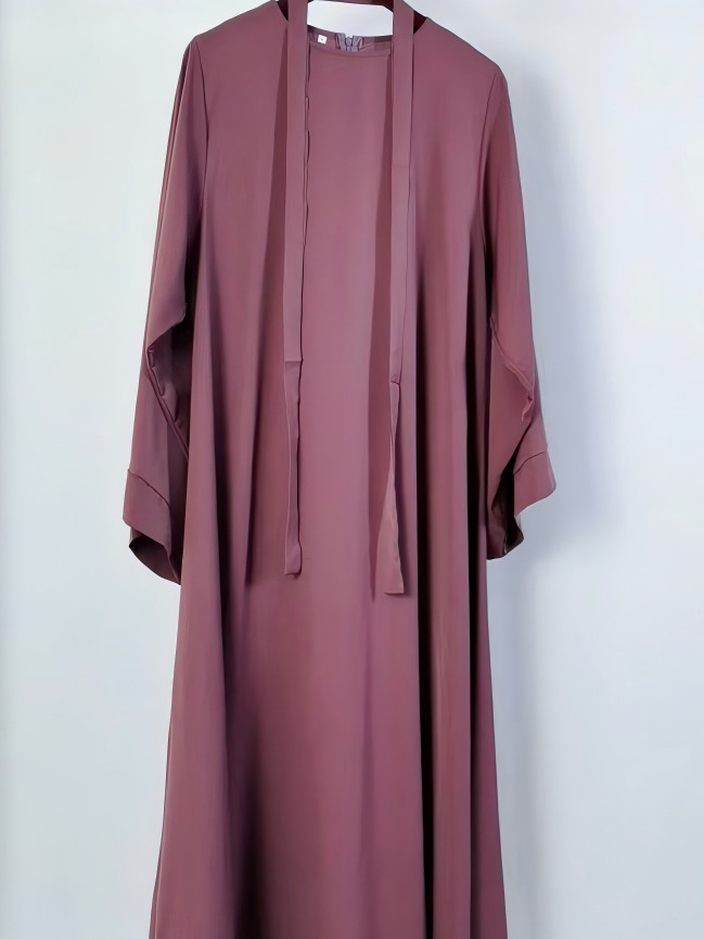 Elegant Maxi Dress for Women Long Sleeve Lightweight Chiffon Evening Gown Flattering Design Flowy Party Dress_ecoleips.com