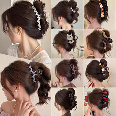 女性のためのハイエンドのラブヘアピン 2025 新しいスタイルの後頭部ヘアクリップ大型サメクリップヘアピンクリップヘッドバンド