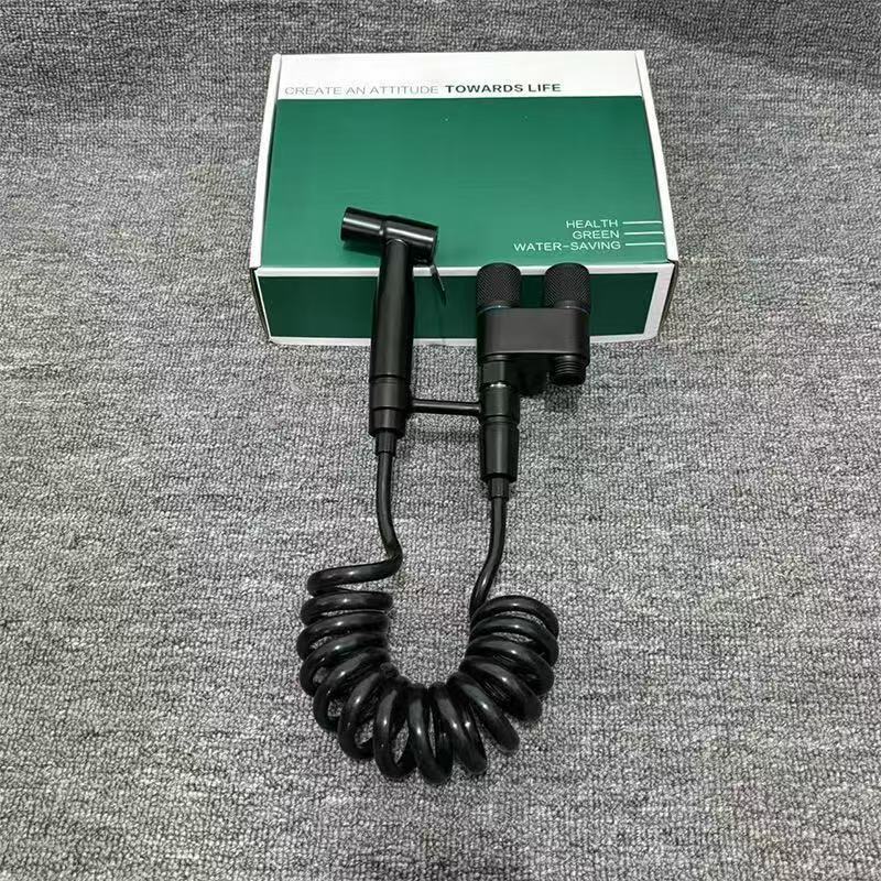 厂家直销马桶冲洗器喷枪家用增压一进二出卫生间冲洗器厕所喷水枪|undefined