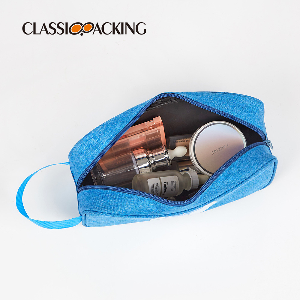 Fabricante de nueva bolsa de belleza logotipo impreso de gran capacidad producto de cuidado de la piel bolsa de almacenamiento multifuncional bolsa de cosméticos portátil