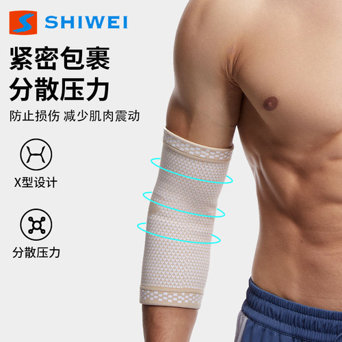 Nylon Elastic Elbow Support for Men and Women - Autumn/Winter Thins Arm Guard for Warmth, Breathability, Joint Sweat Absorption, Wrist Protection - Sports