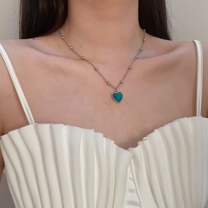 Fashion Heart Shape Alloy Plating Womenu0027S Necklace 1 Piece