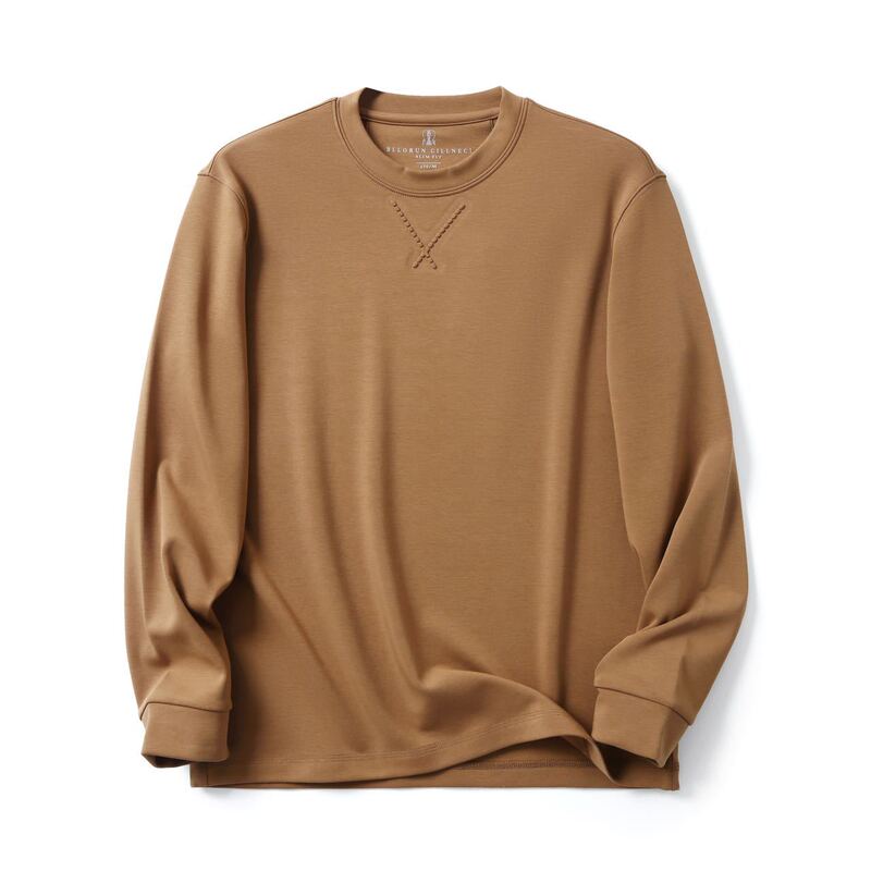 Italian Luxury Goods! 100-Count Modal Thin Fleece! Lightweight and Warm! Autumn and Winter Men's Fleece Long-Sleeve Sweatshirt Italian Luxury Goods! 100-Count Modal Thin Fleece! Lightweight and Warm! Autumn and Winter Men's Fleece Long-Sleeve Sweatshirt